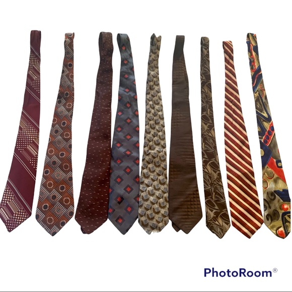 Vintage Men’s ties 25$ entire collection (9 ties total) FREE shipping - Picture 1 of 4
